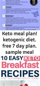 Keto Diet Meal Plan for Weight Loss Pdf